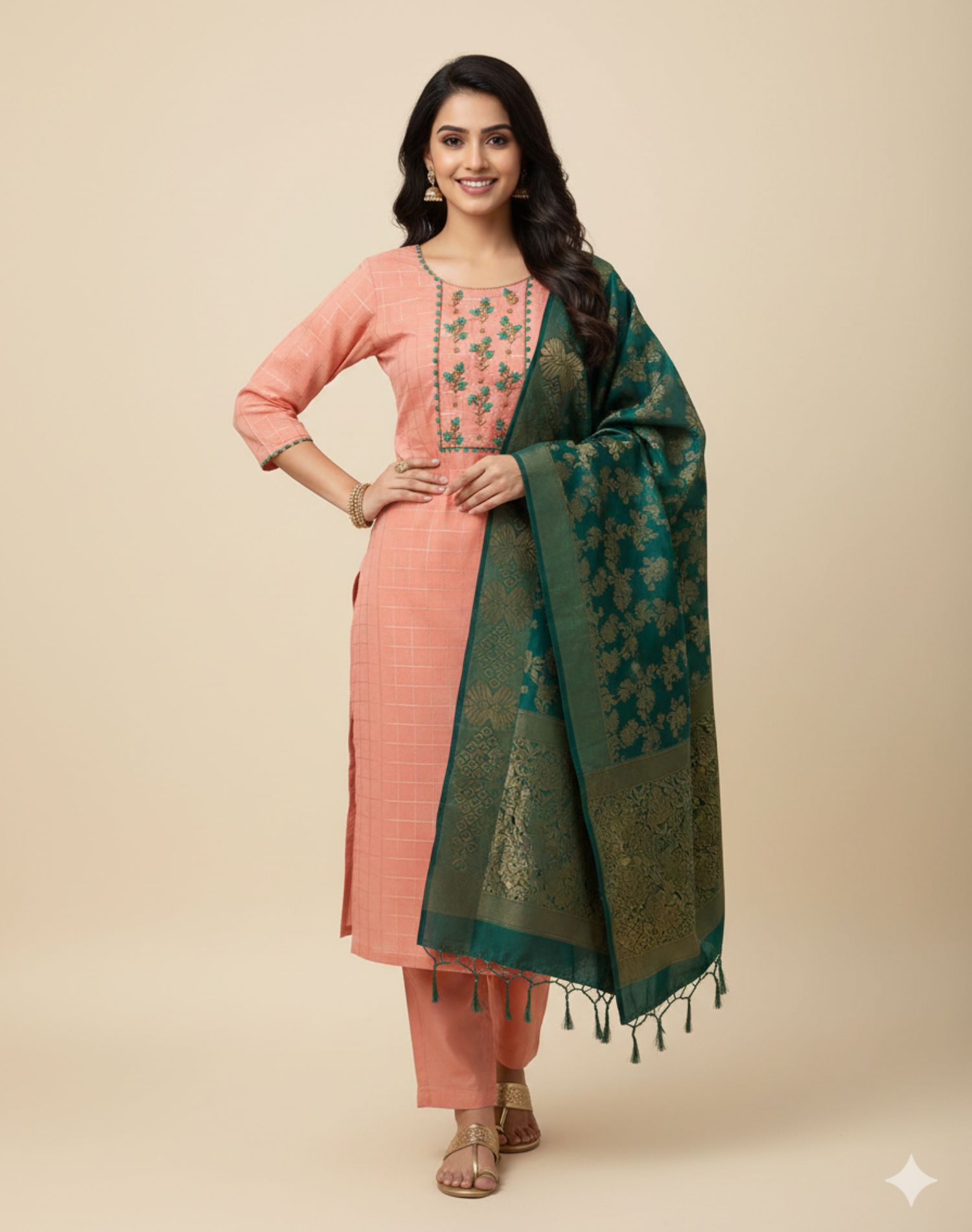 Zardozi Velvet Partywear Suit