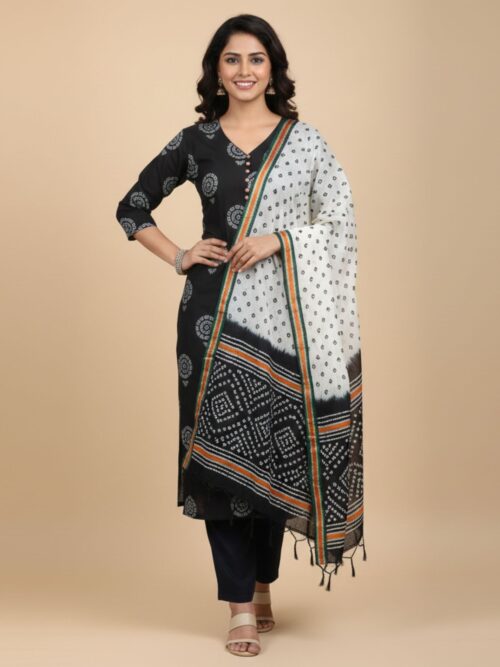 Festive Banarasi Suit with Dupatta
