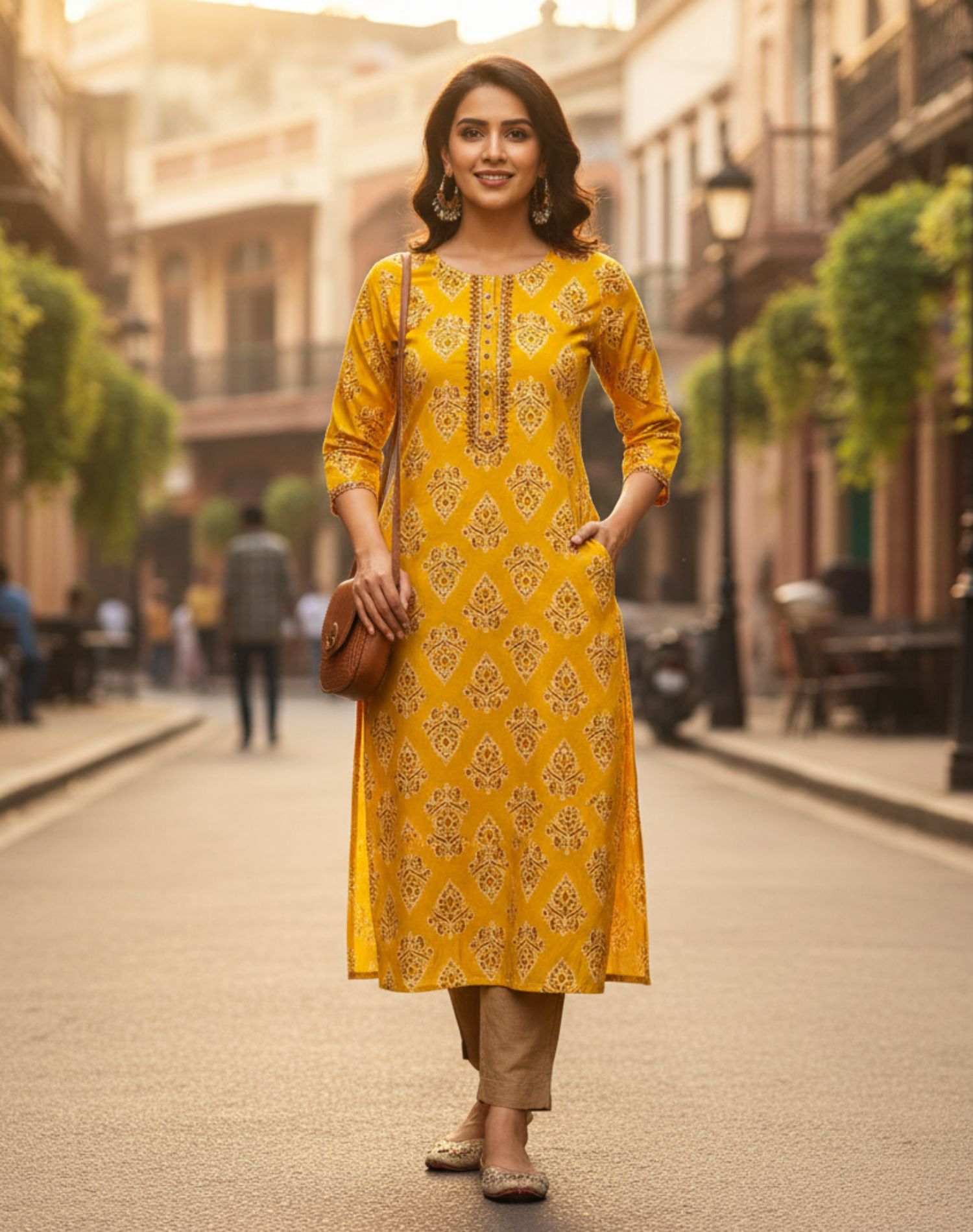 Floral Breeze Embroidered Kurti